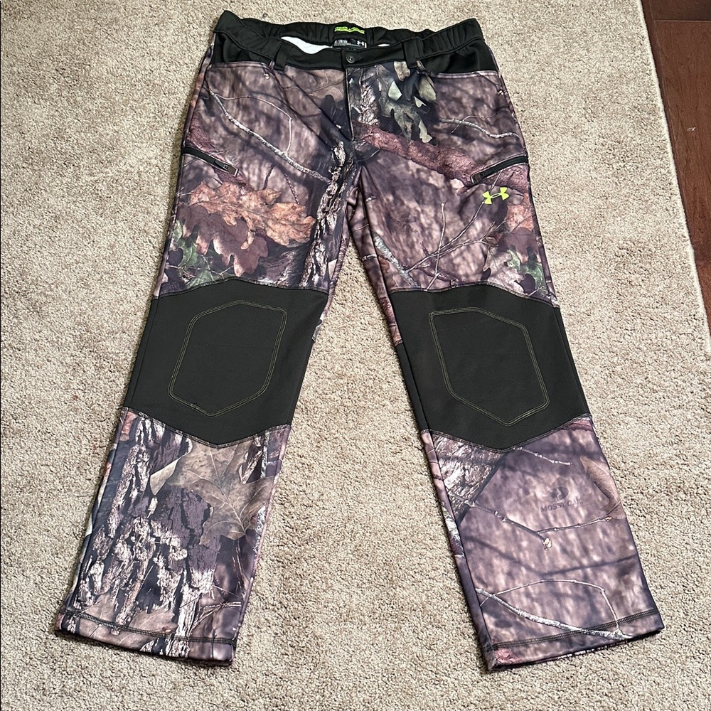 Under Armour Cold Gear Men’s XL Mossy Oak Break Up Country Fleece Lined Pants